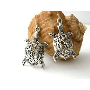 Turtle Stainless Steel Dangel Earrings